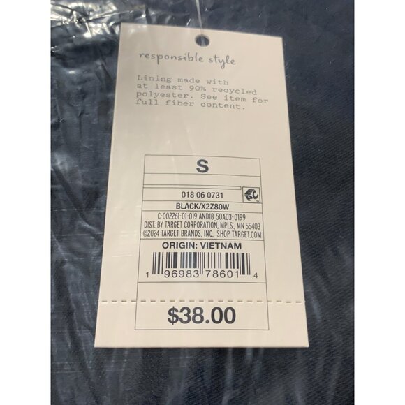 Small - Womens Relaxed Fit Essential Blazer - A New Day - Black - Picture 4 of 5